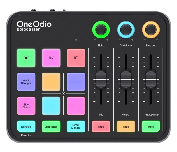 OneOdio Mikser Audio i Karta dźwiękowa Solocaster - 1583926 - zdjęcie